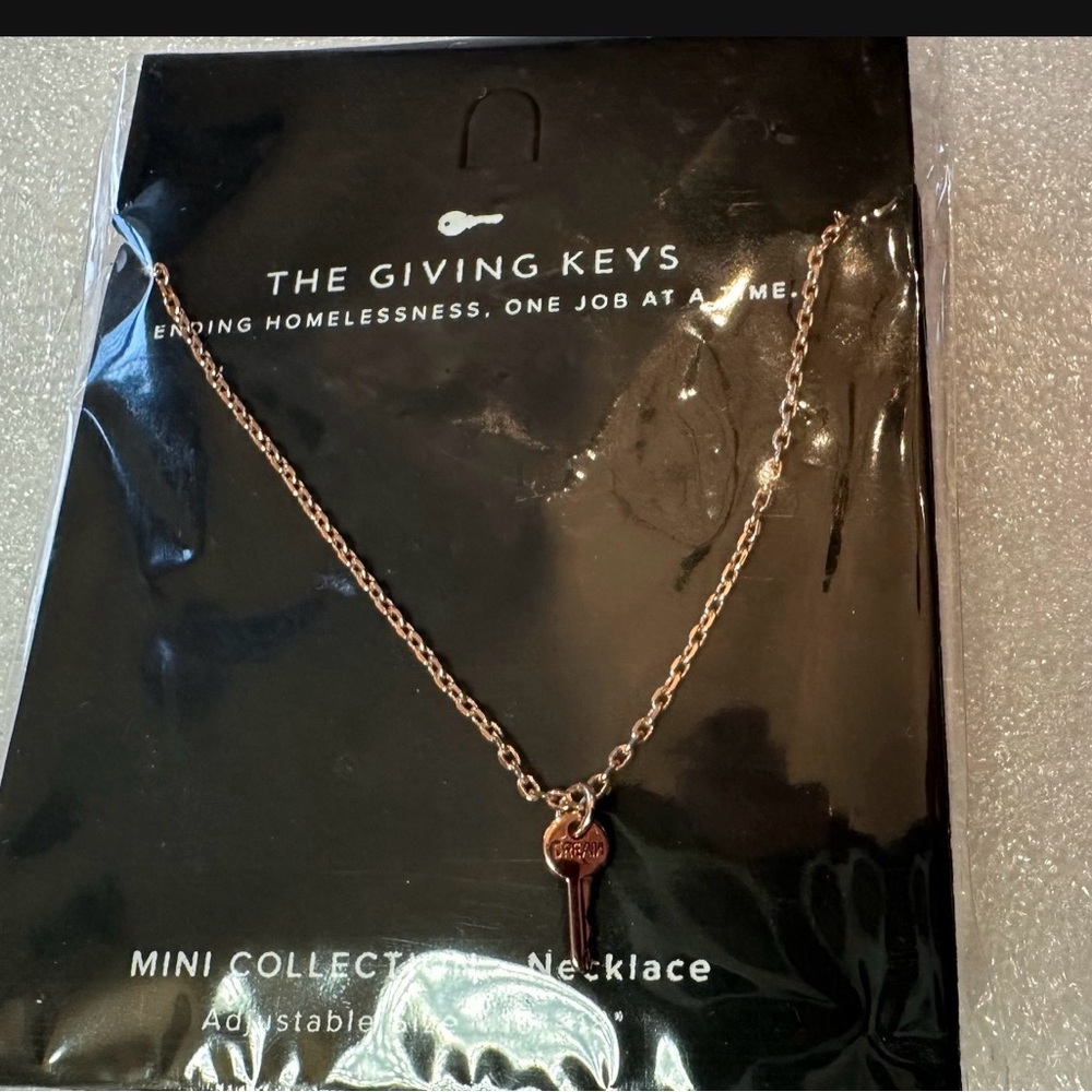 The Giving Keys Rose Gold Key Necklace
